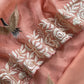 Gajri Flamingo Organza Georgette Suit Fabric With Resham Embroidery