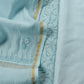 Sky Blue Lakhnavi Mul Chanderi Suit With Dupatta