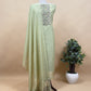 Beige Mor Paithani Style Jamdani weaving Suit in Linen Chanderi fabric