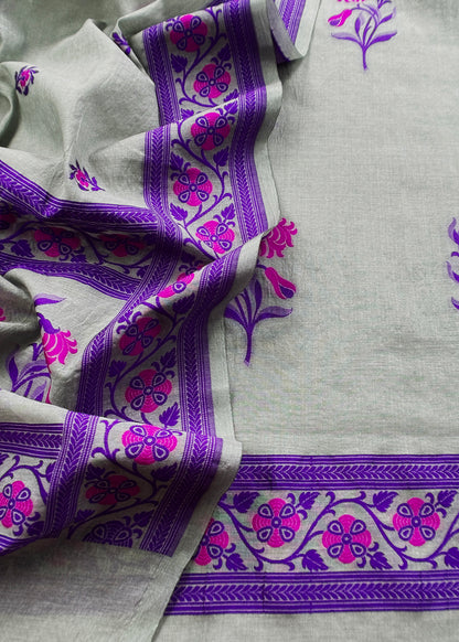 Banarasi Unstitched Suit Set for Online

