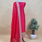 Shringar Red Handloom Luxurious Silk Suit With Meenakari Weaving And Dori embroidery