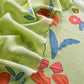 Pastel Green Pure Mulmul Suit Fabric With Appliqué Work