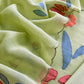 Pastel Green Pure Mulmul Suit Fabric With Appliqué Work