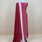 Red Handloom Khadi Weaving Unstitched Suit In Georgette