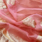 Brocade woven suit set with tissue silk dupatta

