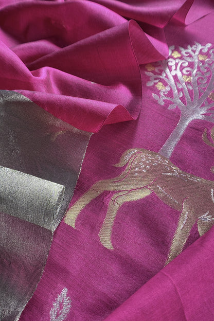 Buy Ajrakh Chanderi Suits Fabric Online

