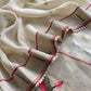 Luxe Cheeku Beige Handloom Self Tissue Silk Suit Fabric With Paithani Weaving
