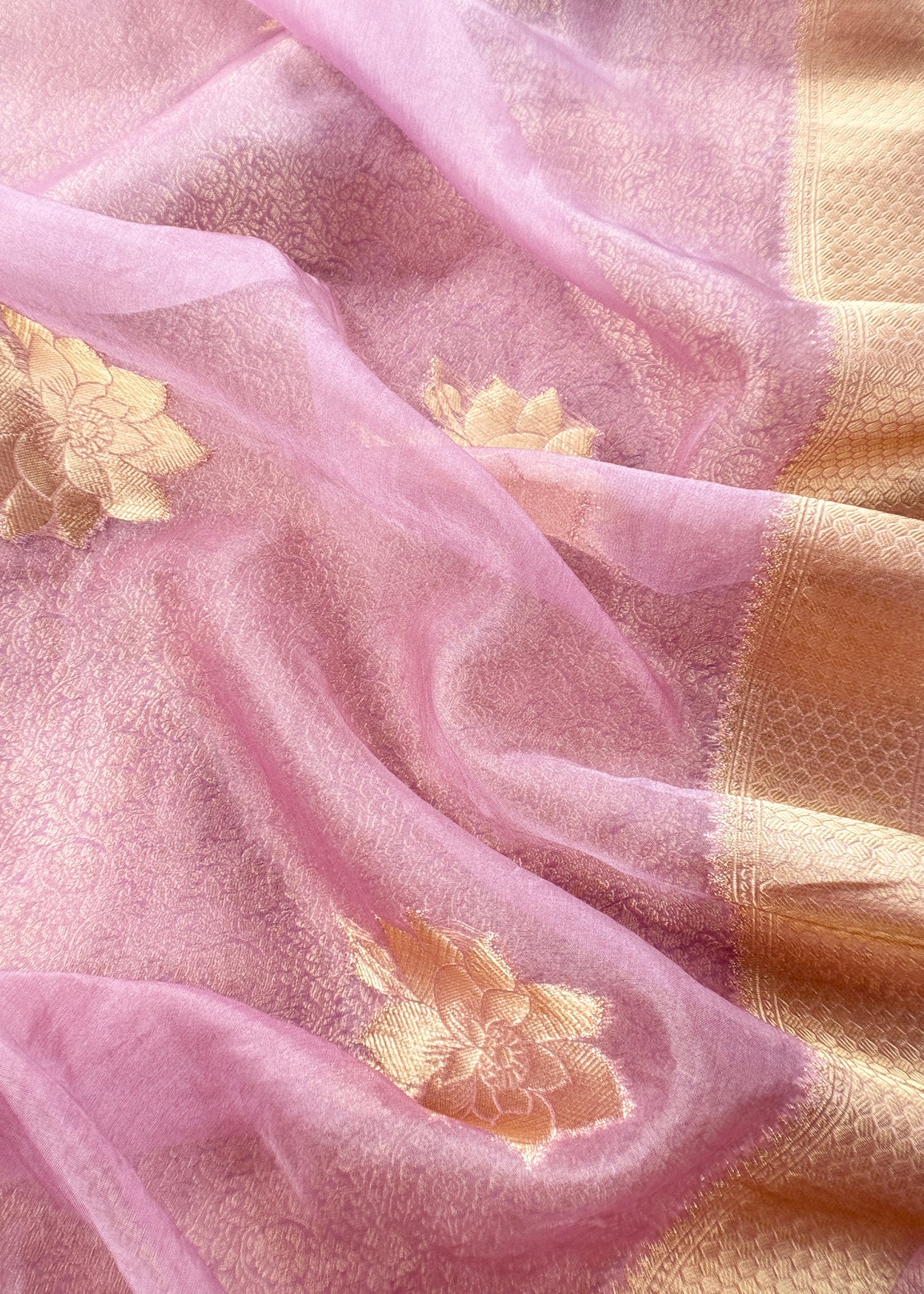 Brocade woven suit set with tissue silk dupatta


