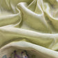 Green Paithani Style Jamdani weaving Suit in Linen Chanderi fabric