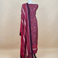 Rose Red Pure Pashmina Unstitched Dupatta-Suit With Kani Print
