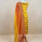 Yellow And Orange Chiniya Silk Kurta And Ombré Kora Silk Dupatta With Handwork