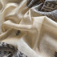 Beige Linen Chanderi Suit Fabric With Traditional Jamdani Weaving