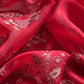 Luxe Golden Red Dulhan Handloom Tissue Silk Kurta And Kora Silk Dupatta With Pitta Hand Work
