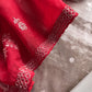 Luxe Golden Red Dulhan Handloom Tissue Silk Kurta And Kora Silk Dupatta With Pitta Hand Work