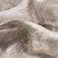 Luxe Silver Gray Pure Silk Suit And Kora Silk Dupatta With Sequins And Bharwa Embroidery