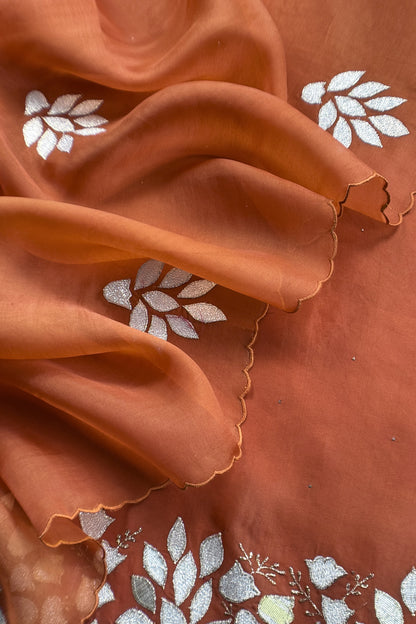 Indian ethnic wear kora silk suits for women

