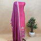 Luxe Pear Green And Wine Designer Handwoven Silk Suit Fabric With Zari Weaving