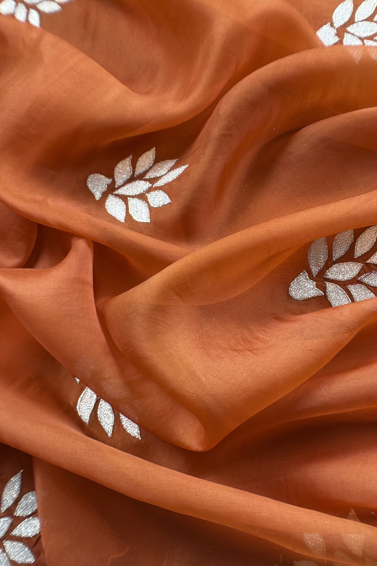 Premium quality kora silk unstitched suit with dupatta

