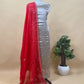 Luxe Golden Red Dulhan Handloom Tissue Silk Kurta And Kora Silk Dupatta With Pitta Hand Work