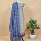 Peach And Wine Pure Maheshwari Silk Patola Kurta And Leheriya Dupatta With Banarasi Bootis