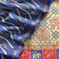 Mint And Blue Pure Maheshwari Silk Patola Kurta And Leheriya Dupatta With Banarasi Bootis