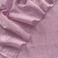 Pastel Purple Unstitched Suit with Applique Work In Linen Tissue