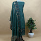 Saanjh Royal Blue Chanderi Silk Suit Fabric With Jamdani Weaving