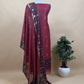 Saanjh Royal Blue Chanderi Silk Suit Fabric With Jamdani Weaving