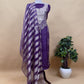 Luxe Purple Organza Silk Suit Fabric And Zari Panel Dupatta With Dori And Gotapatti Handwork