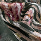 Forest Green Kora Silk Suit Fabric With Appliqué Work And Hand Embroidery