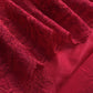 Luxe Red Pure Kora Silk Suit With French Thread Embroidery