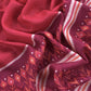 Rose Red Pure Pashmina Unstitched Dupatta-Suit With Kani Print