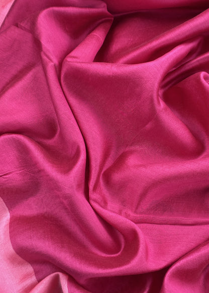 Pink Designer Handwoven Silk Suit Fabric With Zari Weaving