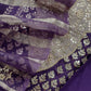 Luxe Purple Organza Silk Suit Fabric And Zari Panel Dupatta With Dori And Gotapatti Handwork