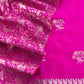 Rani Pink Chidiya Handloom Katan Silk Suit Fabric With Kadwa Weaving