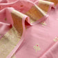 Pink Premium Banarasi Chanderi Silk Unstitched Suit With Dupatta