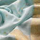 Pastel Blue Premium Banarasi Chanderi Silk Unstitched Suit With Dupatta
