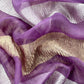 Gold purple Tissue silk Suit with Kingfisher Shikagarh Handwork