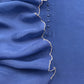 Royal Blue Handwoven Silk kurta And Kora Silk Dupatta With Pitta And Appliqué Work