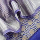 Purple Brocade Silk Kurta And Zari Panel Silk Dupatta
