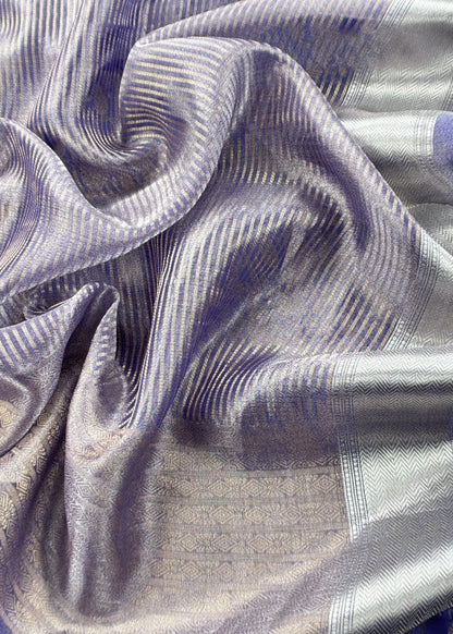 Indian traditional wear unstitched brocade silk fabric


