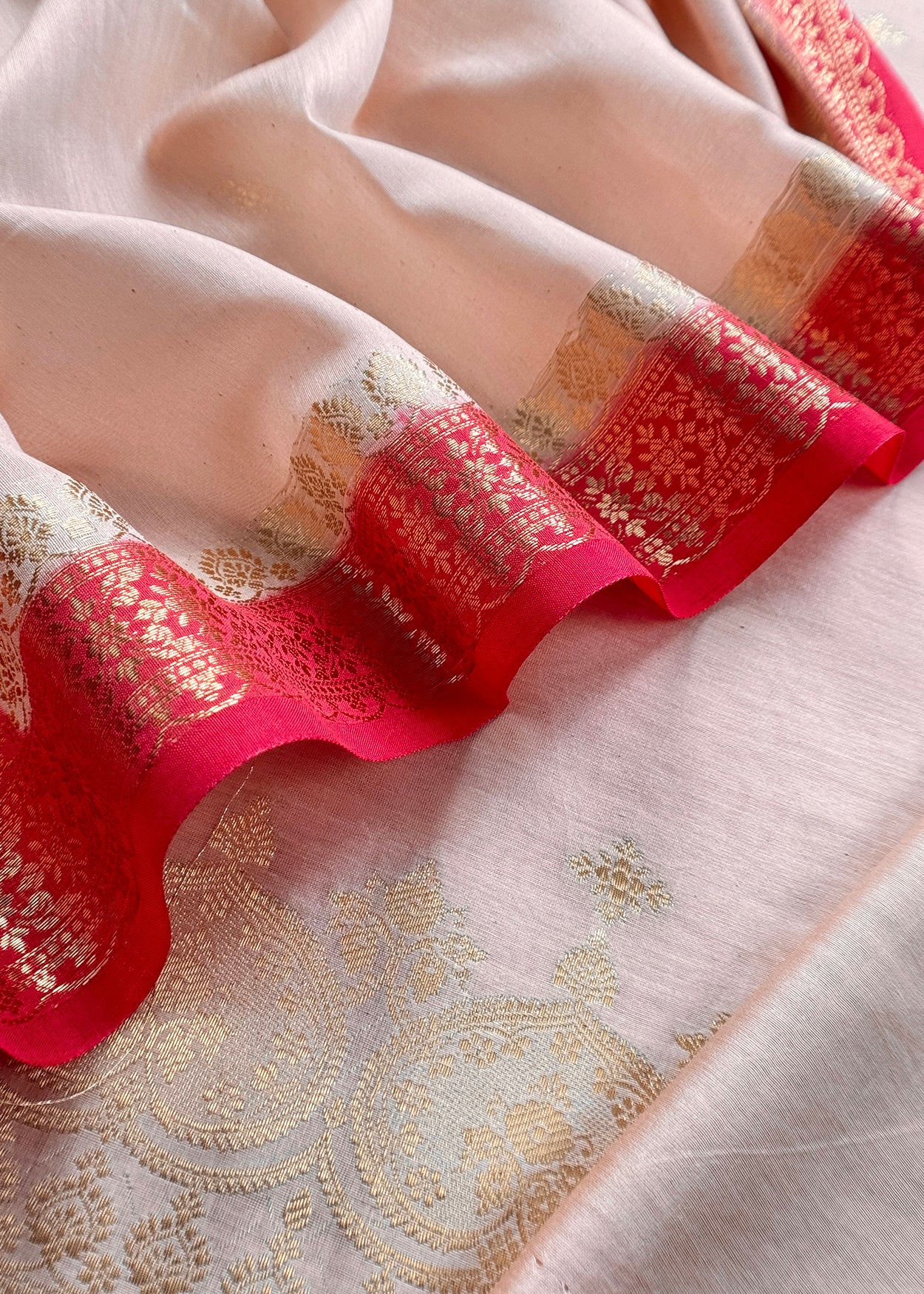 Banarasi silk unstitched suit with dupatta

