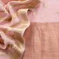 Pastel Pink Banarasi Chanderi Silk Suit With Zari Weaving