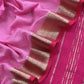 Pink Varanasi Silk Suit With Zari Weaving