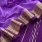 Purple Varanasi Silk Suit With Zari Weaving