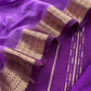 Purple Varanasi Silk Suit With Zari Weaving