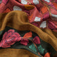 Russet Raw Silk Unstitched Suits With Kalamkari Dupatta