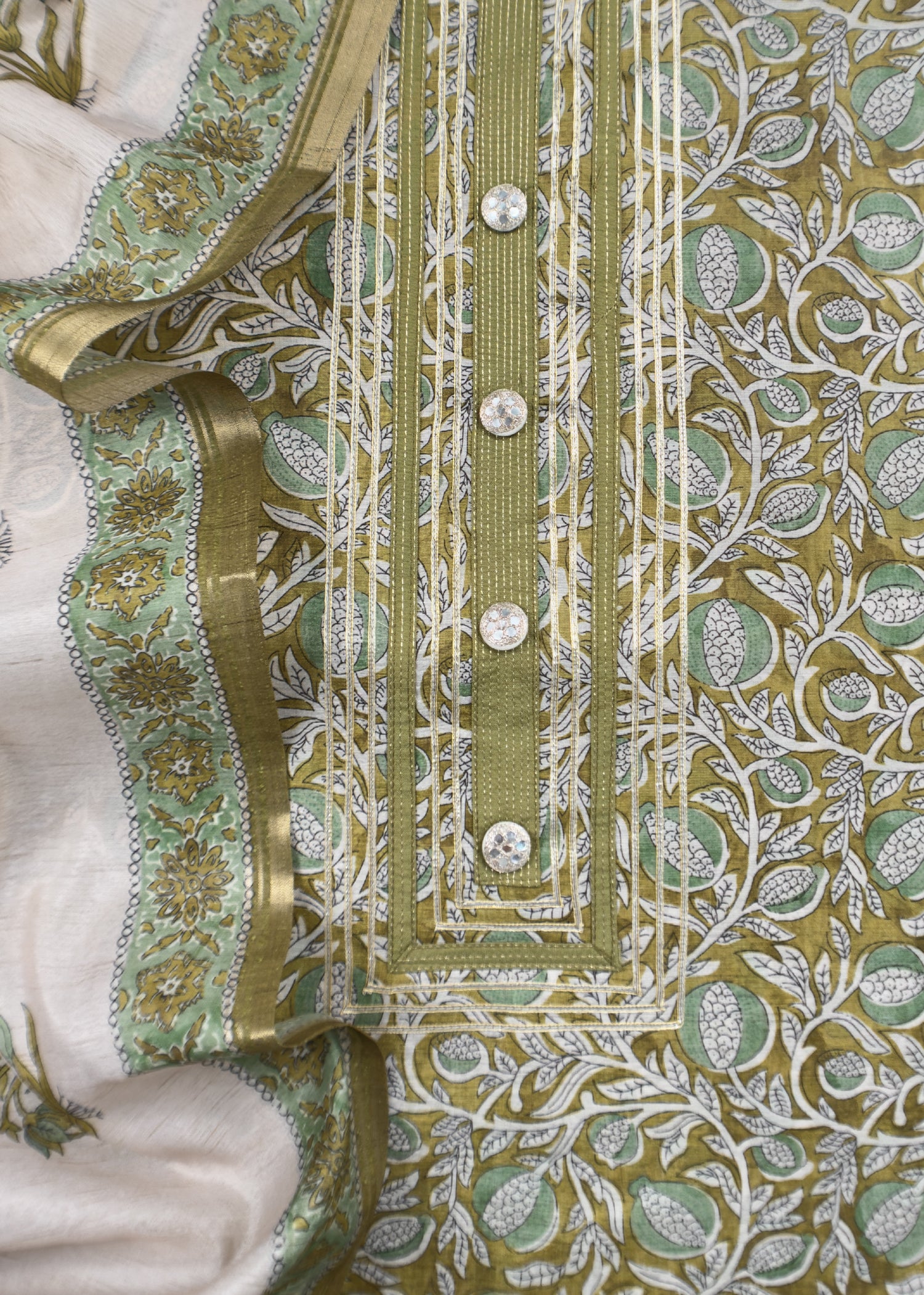 summer wear chanderi suit

