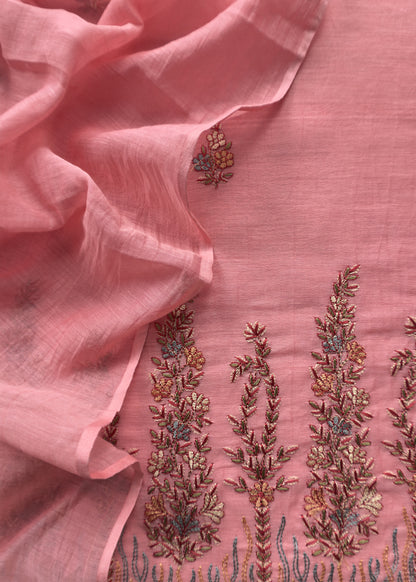 Summer wear suit pure mul chanderi fabric


