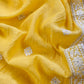Yellow Lakhnavi Mulmul Suit With Dupatta